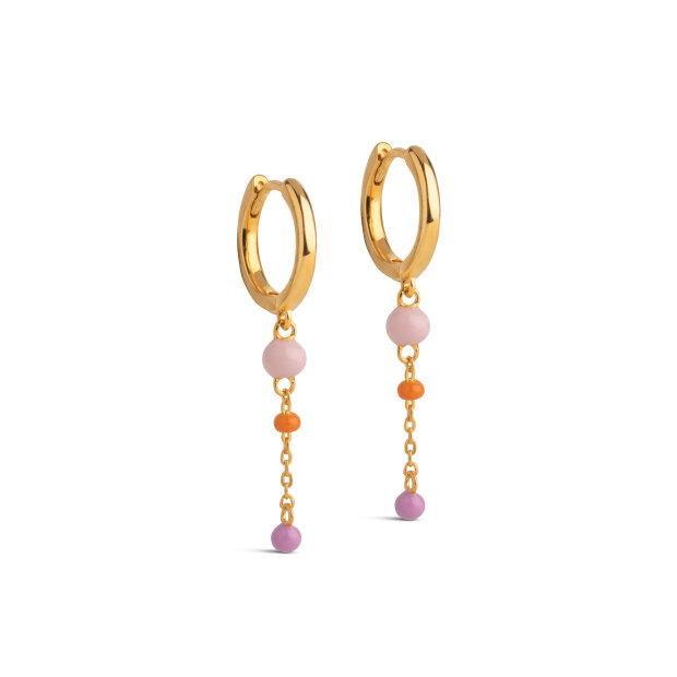 ENAMEL COPENHAGEN - LOLA BOLD HOOPS | BLUSH