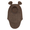 HUTTELIHUT - BALACLAVA EARS WOOL FLEECE | BROWN MELANGE HUTTELIHUT - BALACLAVA EARS WOOL FLEECE | BROWN MELANGE