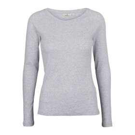 BASIC APPAREL - ARENSE LS TEE | LIGHT GREY MELANGE