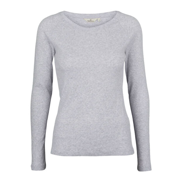 BASIC APPAREL - ARENSE LS TEE | LIGHT GREY MELANGE