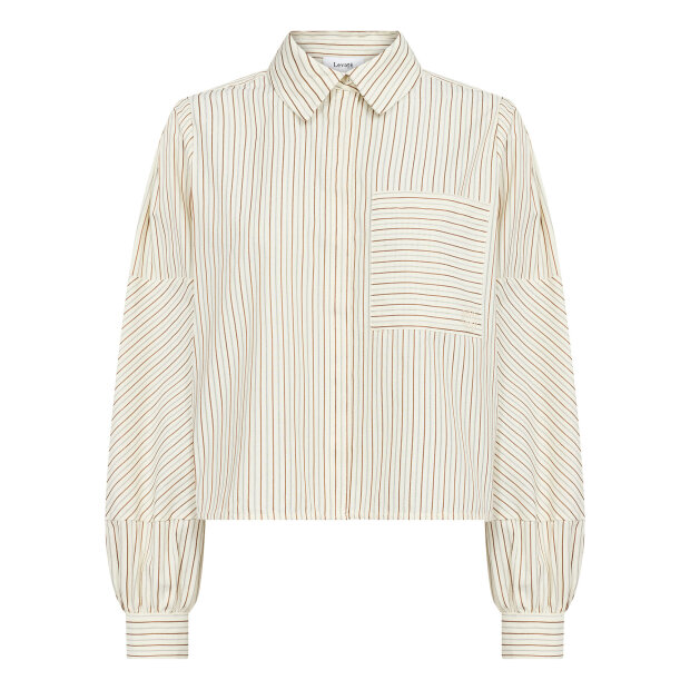 LEVETE ROOM - TESS 1 SHIRT | TURTLEDOVE COMBI
