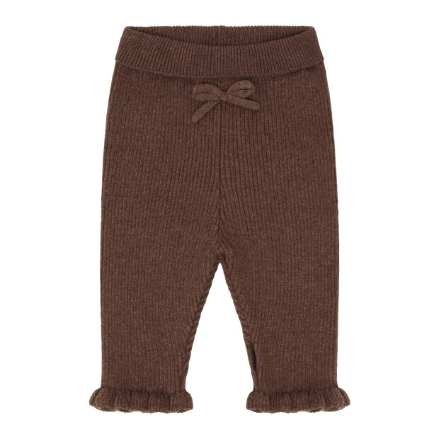 HUST AND CLAIRE - LISA RIB LEGGINGS | TOFFEE MELANGE