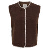 JDY - SIMINA TEDDY STITCH WAISTCOAT | CHOCOLATE BROWN/CD CLOUD DANCER JDY - SIMINA TEDDY STITCH WAISTCOAT | CHOCOLATE BROWN/CD CLOUD DANCER