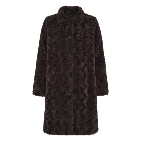 NOTYZ - FAKE FUR JACKET | CHOCOLATE