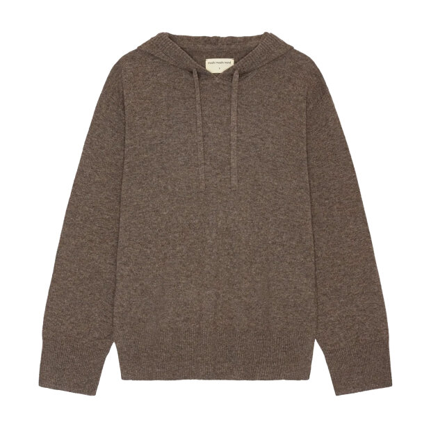MOSHI MOSHI MIND - NOVA HOODIE MERINO | BROWN MELANGE
