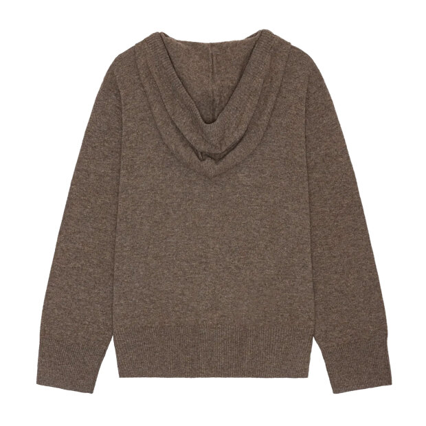 MOSHI MOSHI MIND - NOVA HOODIE MERINO | BROWN MELANGE