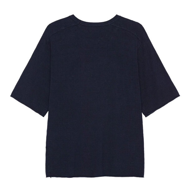 MOSHI MOSHI MIND - VERONICA KNIT TEE | DARK NAVY