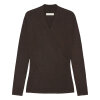 MOSHI MOSHI MIND - SURROUND KNIT TOP | DARK BROWN MOSHI MOSHI MIND - SURROUND KNIT TOP | DARK BROWN