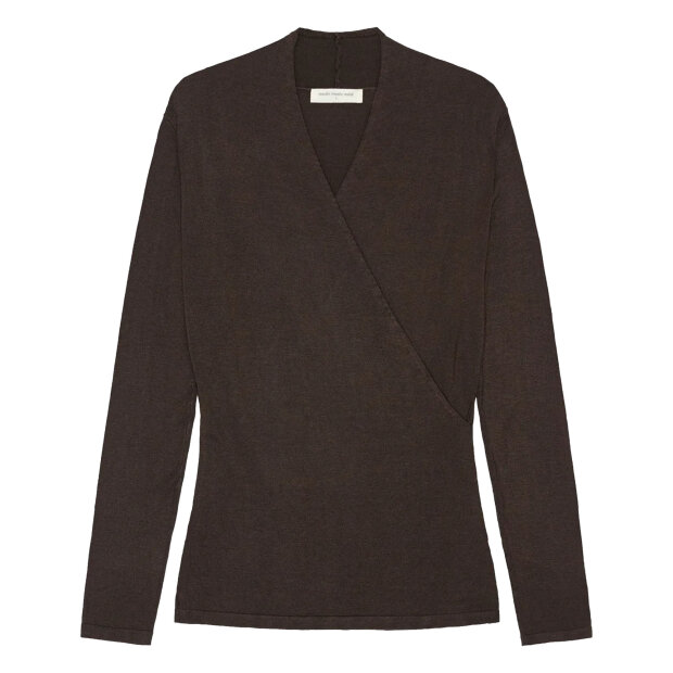 MOSHI MOSHI MIND - SURROUND KNIT TOP | DARK BROWN