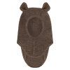 HUTTELIHUT - BALACLAVA EARS WOOL RIB | BROWN MELANGE HUTTELIHUT - BALACLAVA EARS WOOL RIB | BROWN MELANGE