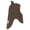 HUTTELIHUT - BALACLAVA EARS WOOL RIB | BROWN MELANGE HUTTELIHUT - BALACLAVA EARS WOOL RIB | BROWN MELANGE