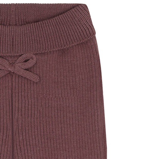 HUST AND CLAIRE - LISA RIB LEGGINGS | PLUM