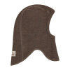 HUTTELIHUT - BALACLAVA WOOL RIB | BROWN MELANGE