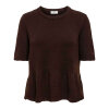 JDY - BRILLIANT LIFE S/S ON PEPLUM | COFFEE BEAN JDY - BRILLIANT LIFE S/S ON PEPLUM | COFFEE BEAN