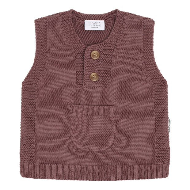 HUST AND CLAIRE - EJA VEST | PLUM