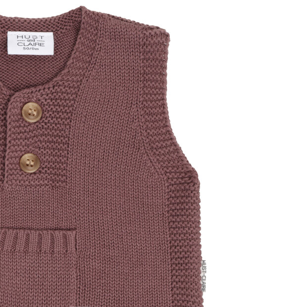HUST AND CLAIRE - EJA VEST | PLUM