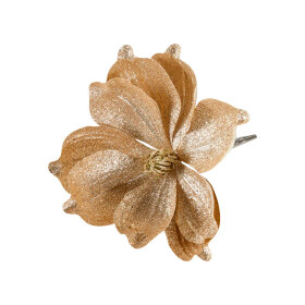 SPEEDTSBERG - BLOMST DEKO M/CLIPS | GOLD GLITTER SPEEDTSBERG - BLOMST DEKO M/CLIPS | GOLD GLITTER