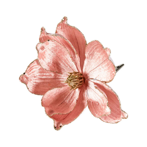 SPEEDTSBERG - BLOMST DEKO M/CLIPS | ROSE/GOLD GLITTER