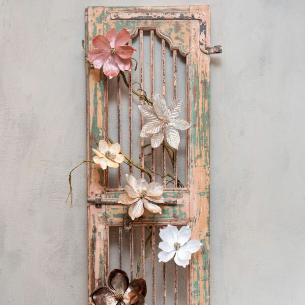 SPEEDTSBERG - BLOMST DEKO M/CLIPS | ROSE/GOLD GLITTER