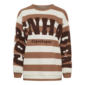 MARTA DU CHATEAU - NERINA SWEATSHIRT | CAMELLO/MORO
