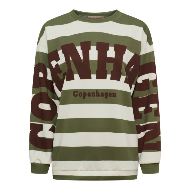 MARTA DU CHATEAU - NERINA SWEATSHIRT | MILITARY/MORO
