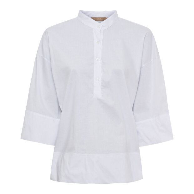 MARTA DU CHATEAU - GINGER BLOUSE | WHITE