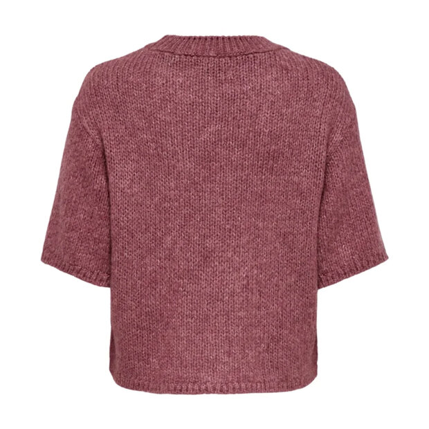 JDY - DICTE S/S PULL O-NECK KNIT | DECO ROSE