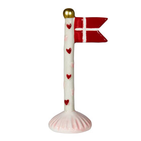 SPEEDTSBERG - FLAG M/HJERTER | GREY LT.
