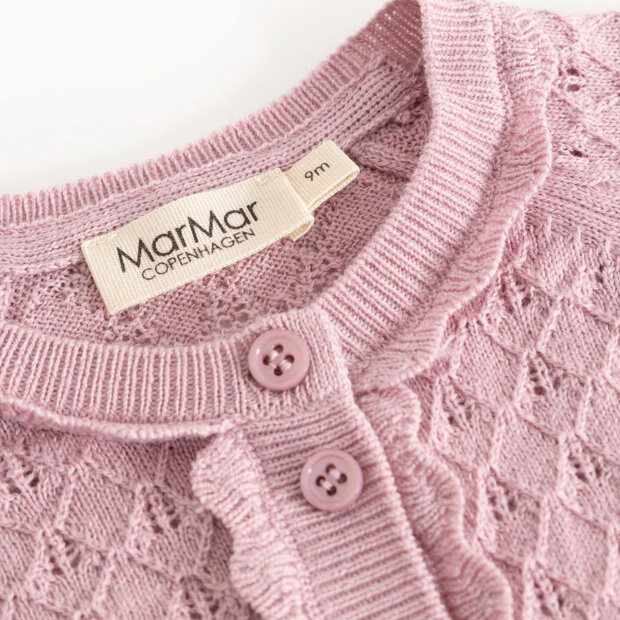 MARMAR COPENHAGEN - TOTTI STRIK CARDIGAN | SOFT BERRY