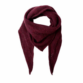 BLACK COLOUR - DELL STRIKKET MINI TØRKLÆDE | PLUM BLACK COLOUR - DELL STRIKKET MINI TØRKLÆDE | PLUM
