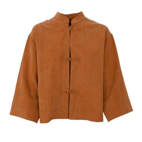 BLACK COLOUR - MOON SHIRT BLOUSE | CAMEL