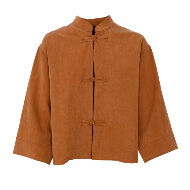 BLACK COLOUR - MOON SHIRT BLOUSE | CAMEL