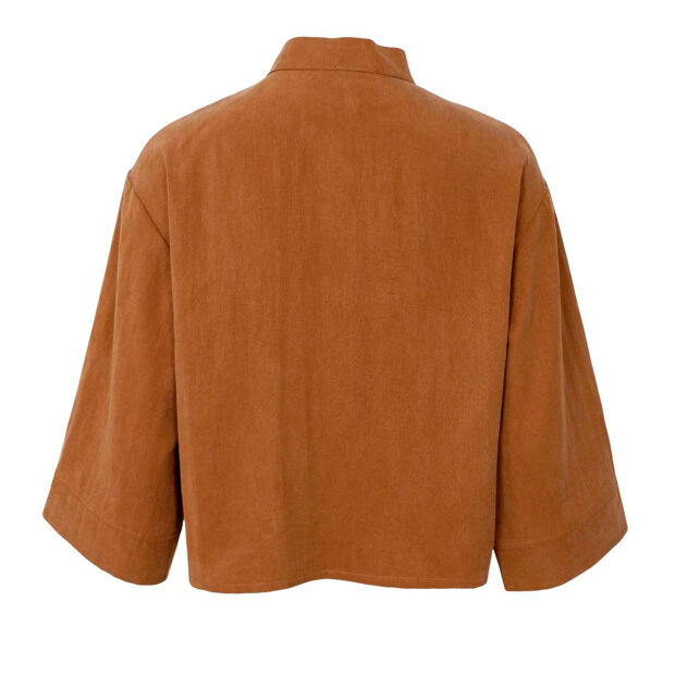 BLACK COLOUR - MOON SHIRT BLOUSE | CAMEL
