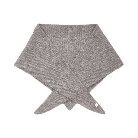 BECK SØNDERGAARD - ALPACA-WOOL TRIANGLE SCARF | GREY MELANGE