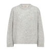 MOS MOSH - AROA BERNAT EMB KNIT | LIGHT GREY MELANGE