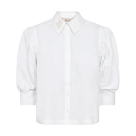 MOS MOSH - ADJAO BERNAT EMB SHIRT | WHITE