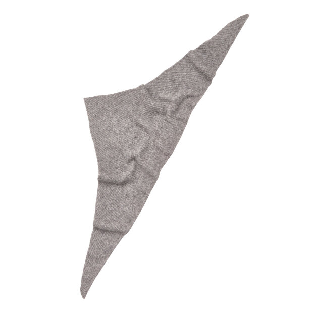 BECK SØNDERGAARD - ALPACA-WOOL TRIANGLE SCARF | GREY MELANGE