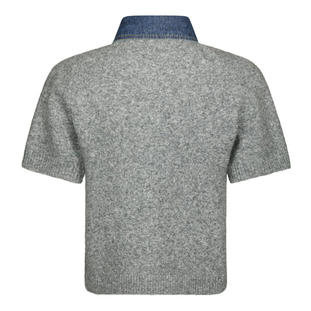 NEO NOIR - AMORIA KNIT CARDIGAN | GREY MELANGE