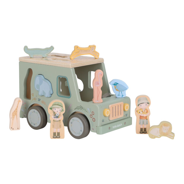 LITTLE DUTCH - PUTTEKASSE BIL - SAFARI FRIENDS