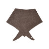 BECK SØNDERGAARD - ALPACA-WOOL TRIANGLE SCARF | HOT FUDGE BROWN