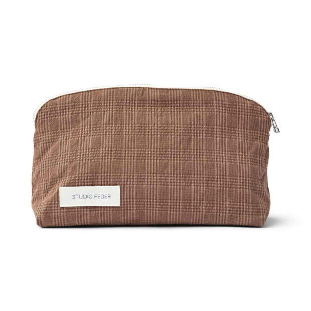 STUDIO FEDER - CELIA MINI TOILETRY BAG | BRUNO CHECK