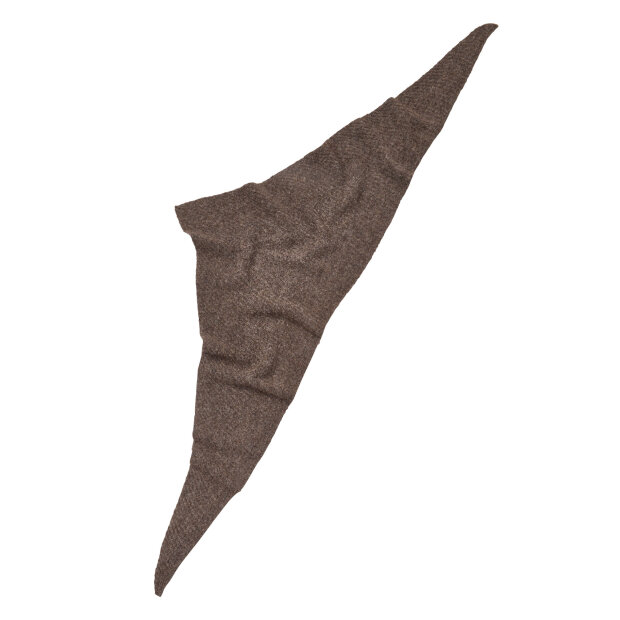 BECK SØNDERGAARD - ALPACA-WOOL TRIANGLE SCARF | HOT FUDGE BROWN