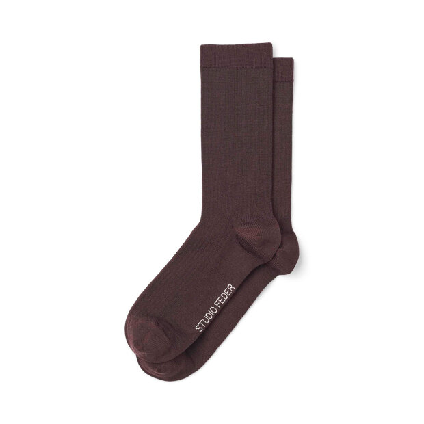 STUDIO FEDER - MINNA SOCK | BURGUNDY