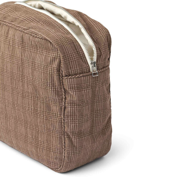 STUDIO FEDER - OFELIA TOILET BAG - SEERSUCKER | BRUNO CHECK