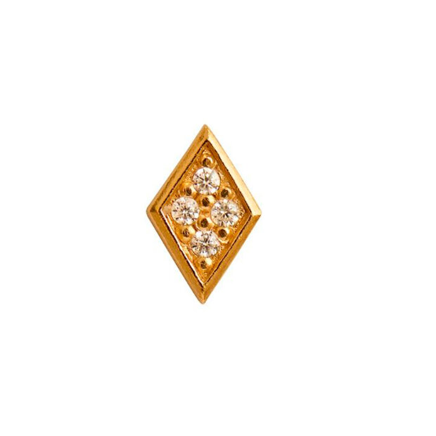 STINE A - MISS HARLEKIN EARRING W/STONES | FORGYLDT