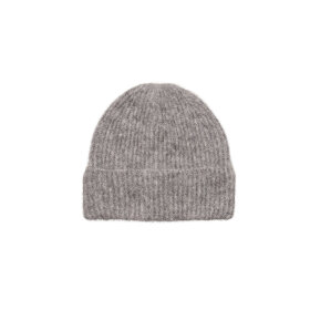 BECK SØNDERGAARD - ALPACA-WOOL BEANIE | GREY MELANGE