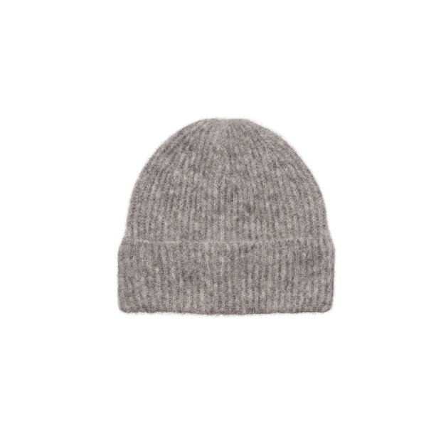 BECK SØNDERGAARD - ALPACA-WOOL BEANIE | GREY MELANGE