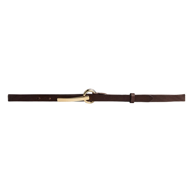 DEPECHE - NARROW BELT | DARK BROWN