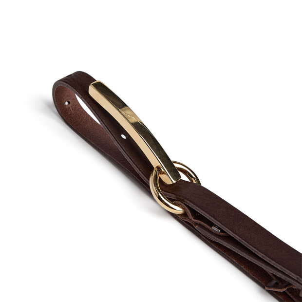 DEPECHE - NARROW BELT | DARK BROWN