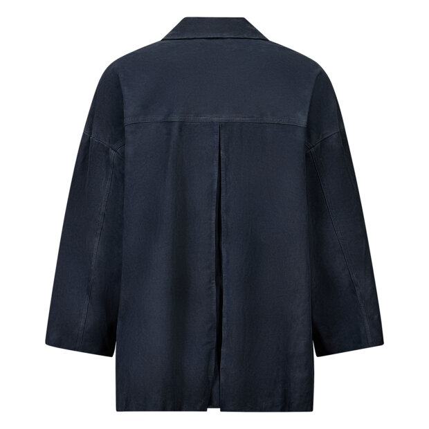 DEPECHE - TONJA SUEDE OVERSIZE SHIRT | OCEAN